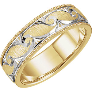 Comfort-Fit Two-Tone Band