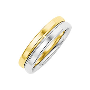 Comfort-Fit Two-Tone Band