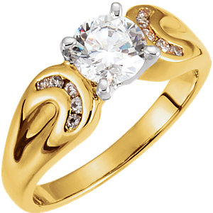 Accented Engagement Ring or Band