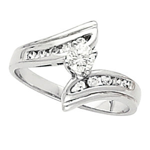 Bypass-Style Engagement Ring or Band