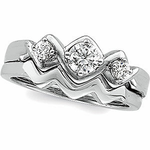 Accented Engagement Ring or Band