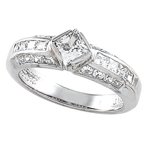 Bezel Set Engagement Ring or Band
