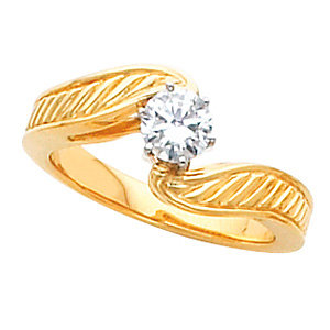 Solitaire Engagement Base Ring Mounting