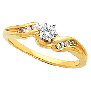 Accented Engagement Ring or Band