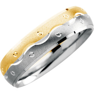 Comfort-Fit Two-Tone Band