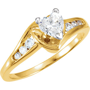 Accented Engagement Ring or Band