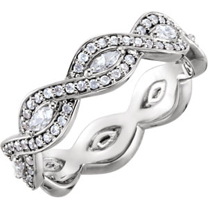 Infinity-Style Eternity Band