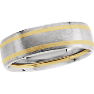 Comfort-Fit Two-Tone Band