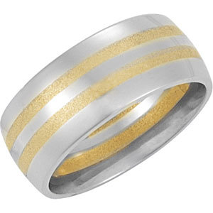 Comfort-Fit Two-Tone Band