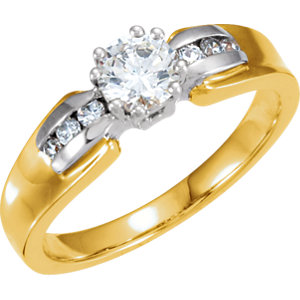 Accented Engagement Ring or Band