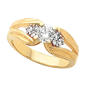 Accented Engagement Ring or Band