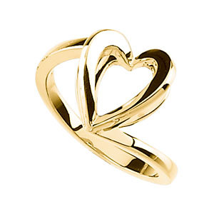 Shadow Box Heart Ring