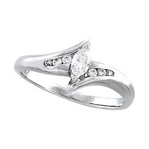 Bypass-Style Engagement Ring or Band