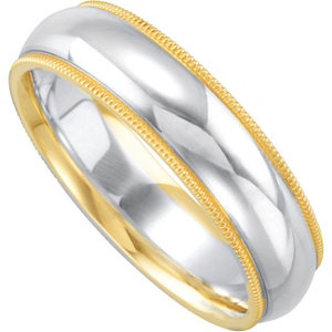 Comfort-Fit Two-Tone Band