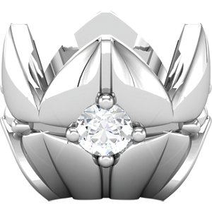 Solitaire Connectionsâ„¢ Designer Accented Collar Component