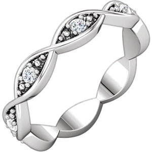 Sculptural-Style Eternity Band
