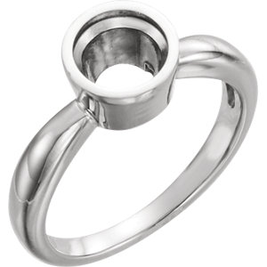 Bezel Set Solitaire Engagement Ring