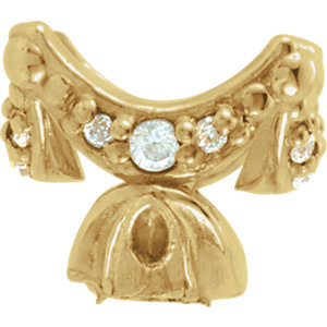 Solitaire Connectionsâ„¢ Designer Accented Collar Component