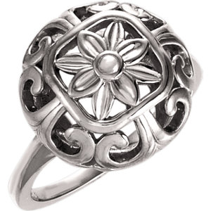 Filigree Floral Ring