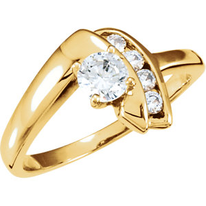 Accented Engagement Ring or Band