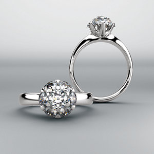 Cluster Engagement Ring