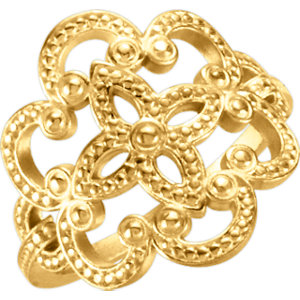 Beaded Vintage-Style Ring