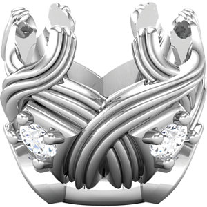 Solitaire Connectionsâ„¢ Designer Accented Collar Component