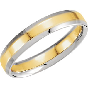 Comfort-Fit Two-Tone Band