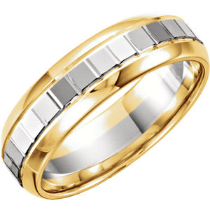 Comfort-Fit Two-Tone Band