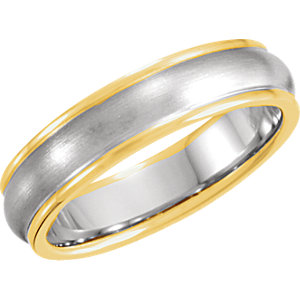 Comfort-Fit Two-Tone Band