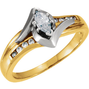 Accented Engagement Ring or Band