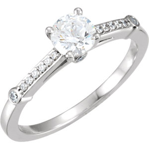 Accented Engagement Ring or Band