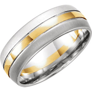Comfort-Fit Two-Tone Band