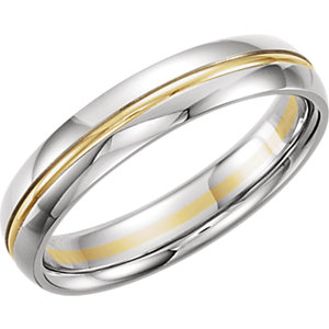 Comfort-Fit Two-Tone Band
