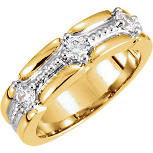 Three-Stone Anniversary Band