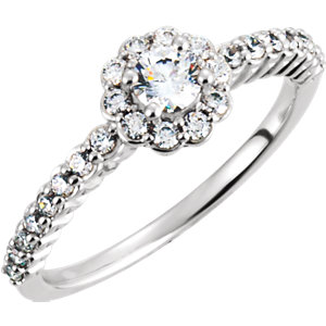 Cluster Engagement Ring or Band