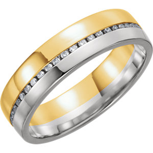 Comfort-Fit Duo Two-Tone Band