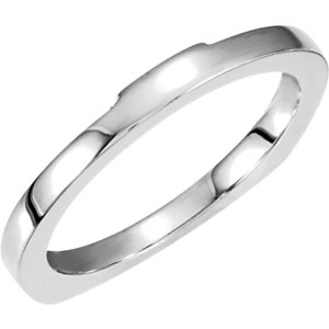 Accented Square Shank Engagement Base or Band