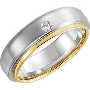 Comfort-Fit Two-Tone Band