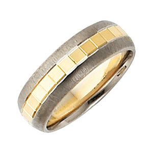 Comfort-Fit Two-Tone Band